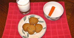 cookies milk and a carrot for father christmas