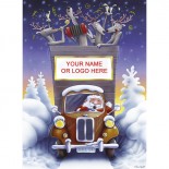 Your Logo or Name in Print<br>All Aboard For Christmas