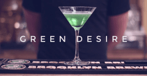 Green Desire Christmas Cocktail