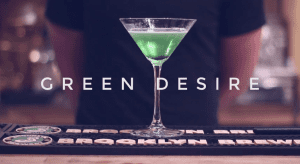 Green Desire Christmas Cocktail