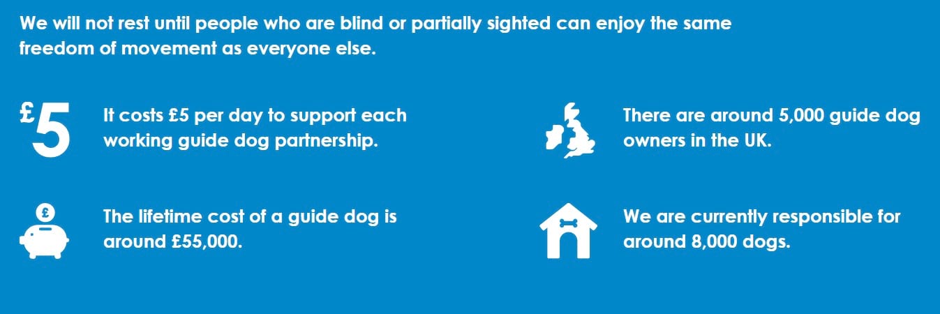 how much do guide dogs cost uk